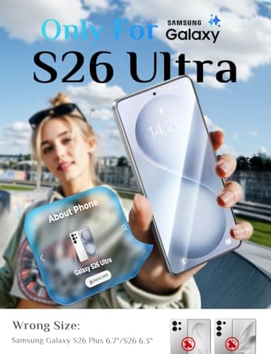 MAGIC JOHN for Samsung Galaxy S26 Ultra Screen Protector 6.9 inch, Fast Easy Installation, Auto Dust-Elimination, 9H Tempered Glass HD, Fingerprint Unlock, Bubble Free, Anti-Scratch, 2 PACK