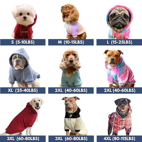 Spark Paws Dog Hoodie – Premium Dog Sweater for Small, Medium, and Large Dogs | Warm Outfits for French Bulldogs, Pitbull, Puppy, Winter Jacket Alternative - Teal - 2XL