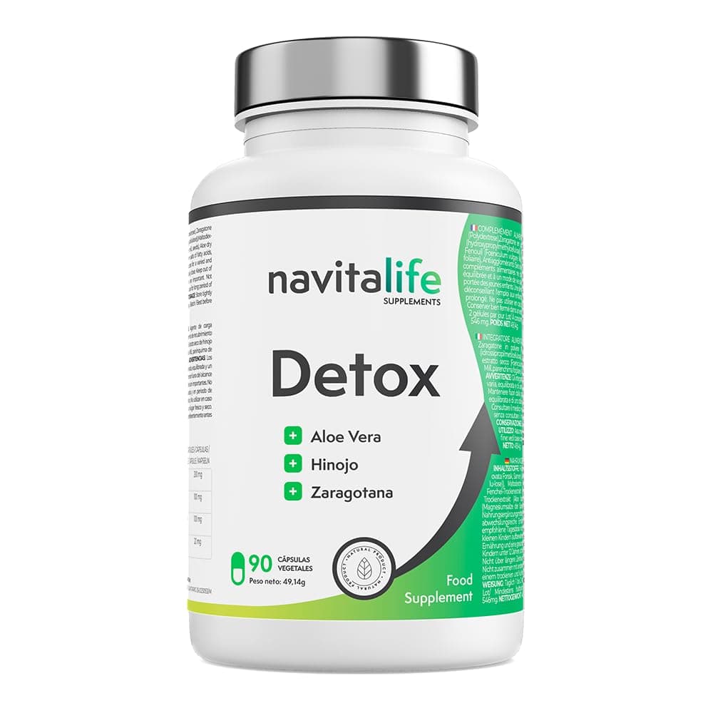 Detox depurativo aloe vera cápsulas. Elimina toxinas, pierde volumen, limpieza colon, capsulas de alta biodisponibilidad. Mejora la digestión.