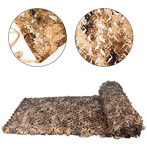 Camouflage Net Camo Netting Blinds Dual Mesh for Decor Courtyard Sunshade Camp Photo Farm Factory Shelter Car Concealment Party Exhibit Backdrop Curtain Ceiling Fence Canopy Cover