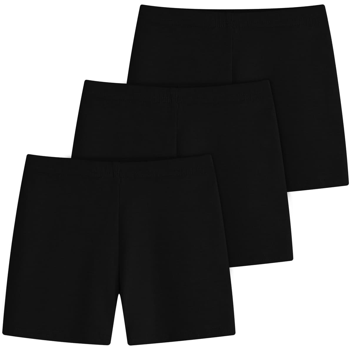 Domee Shorts Pantalones Cortos Leggings Deporte Verano Algodón Niñas 3 Pack