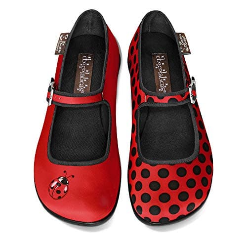 Hot Chocolate Design Chocolaticas Ladybug Women's Mary Jane Flat Multicoloured HCD 38
