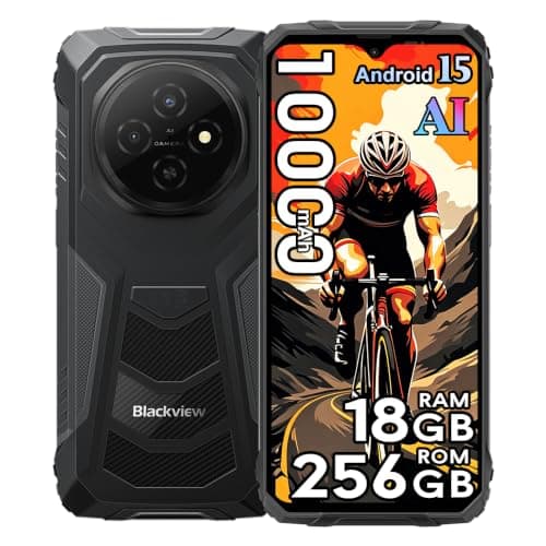 Blackview Fort 1 Rugged Phone,10000mAh Battery, 6.56",256GB ROM