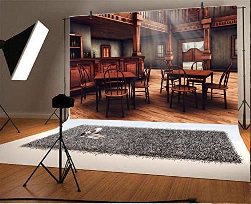 Yeele 8x6ft Wild West Backdrop Vintage Western Cowboy Saloon Bar Background Kids Adult Photo Booth Shoot Vinyl Studio Props