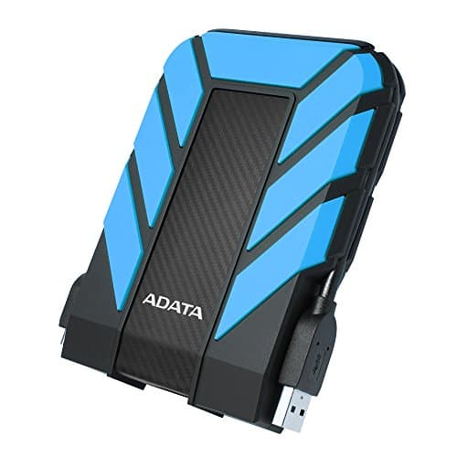 ADATA HD710 Pro - 2 TB External Hard Drive - Shockproof, Waterproof & Dustproof - Durable Storage - For Gamers, Students & Professionals - Mac, PC & Linux Compatible - Blue - AHD710P-2TU31-CBL