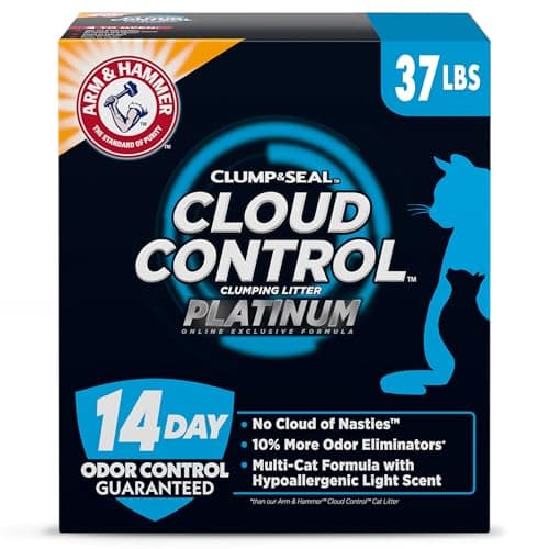 ARM & HAMMER Cloud Control Platinum Cat Litter, Multi-Cat, 37 lbs