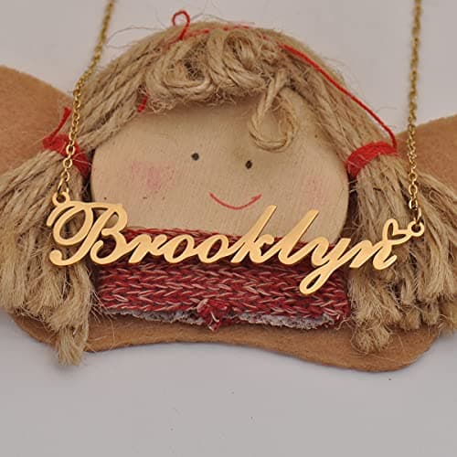 RONKAH Mckenna Custom Personalized Name Necklace Pendant Necklace with Heart Customized Necklace Best Gift for Women Christmas Valentine's Day Mother's Day Birthday AU