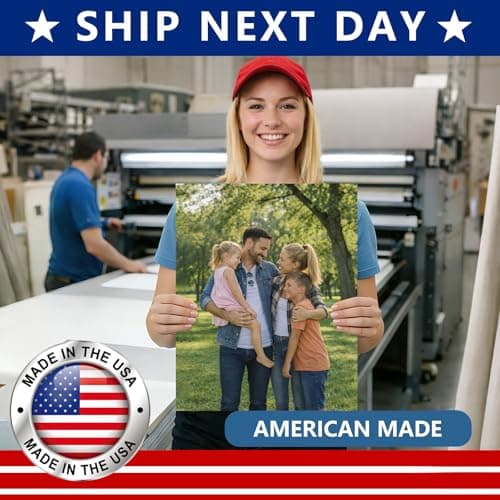 Ship Next Day - Custom Canvas Prints with Your Photos 8x10 Framed Personalized Pictures Wall Art, Customized Gifts for Family Pets Baby Mom Dad Couples Wedding Home Office Decor