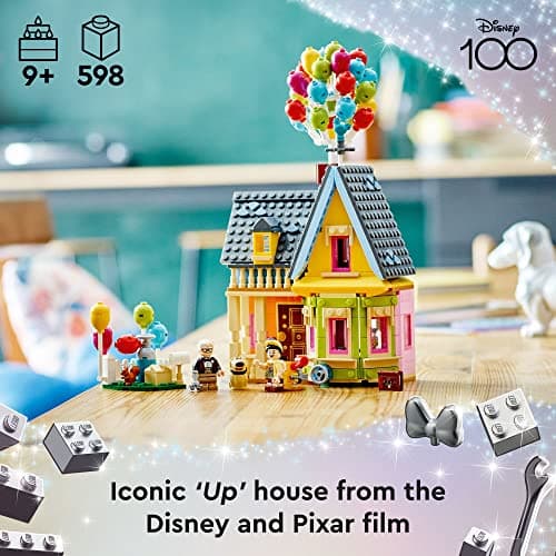 LEGO Disney and Pixar ‘Up’ House, Classic Disney Celebration Building Toy Set for Kids and Movie Fans Ages 9 and Up, A Fun Gift for Fans and Anyone Who Loves Creative Play, 43217