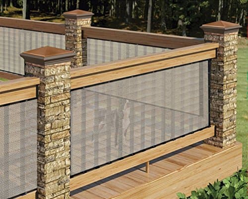 Liveinu Privacy Fence Screen Windscreen for Balcony Porch Verandah Deck Terrace Patio Backyard Railing Balcony Privacy Screen Cover for UV Protection 2.8'x13' ft Yellow