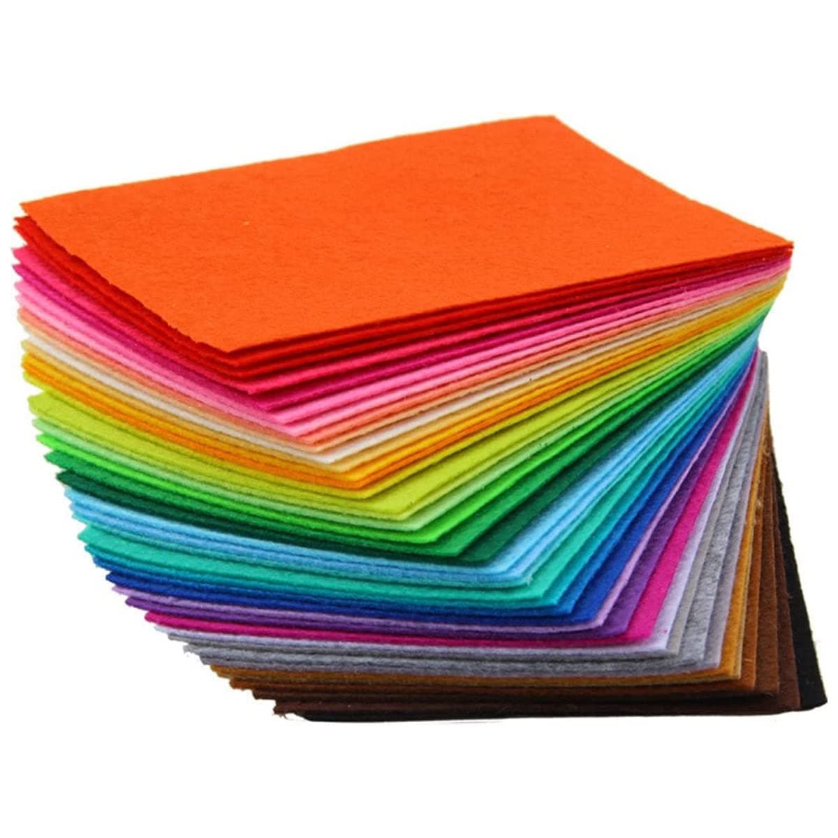 TRIXES - Set of 40 Multicolor Felt Sheets for Crafts and Arts - Craft Felt - Material for Sewing DIY Crafts - Patchwork Fabrics