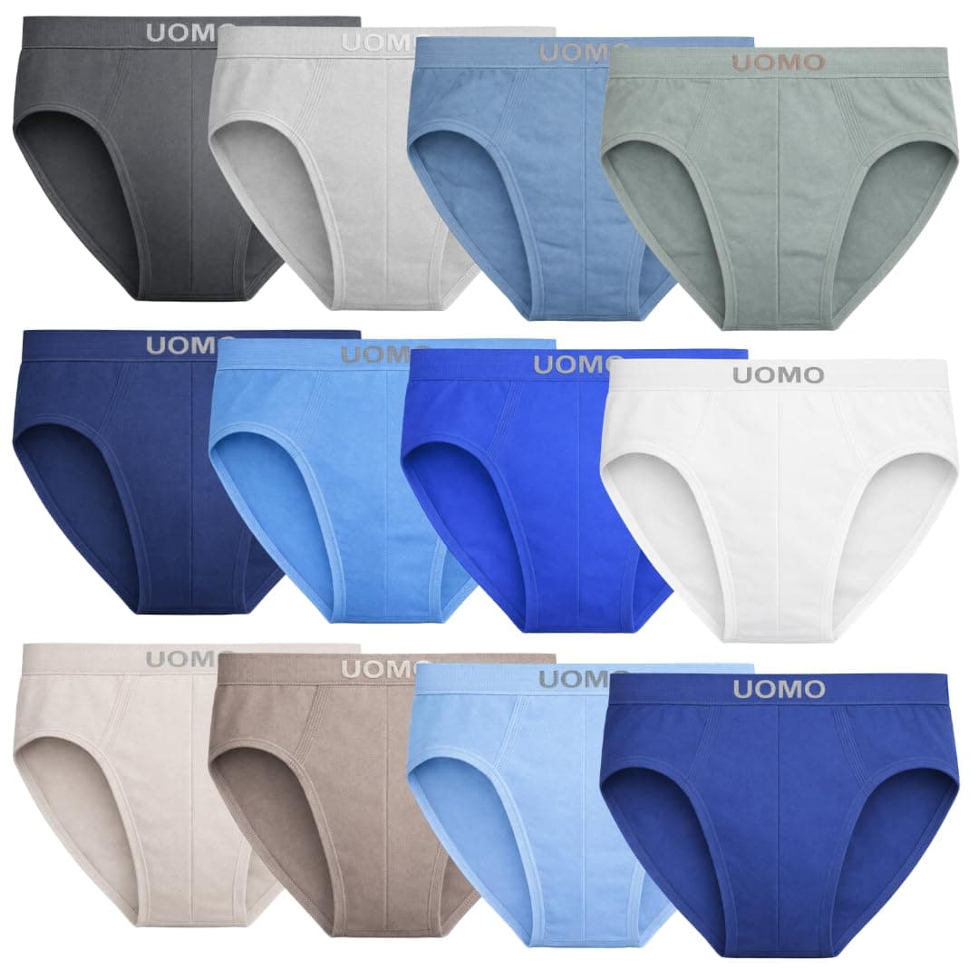 Nakloe - Pack 12 - Calzoncillos Slip niño - Calzoncillos niño - Elasticos y Transpirables