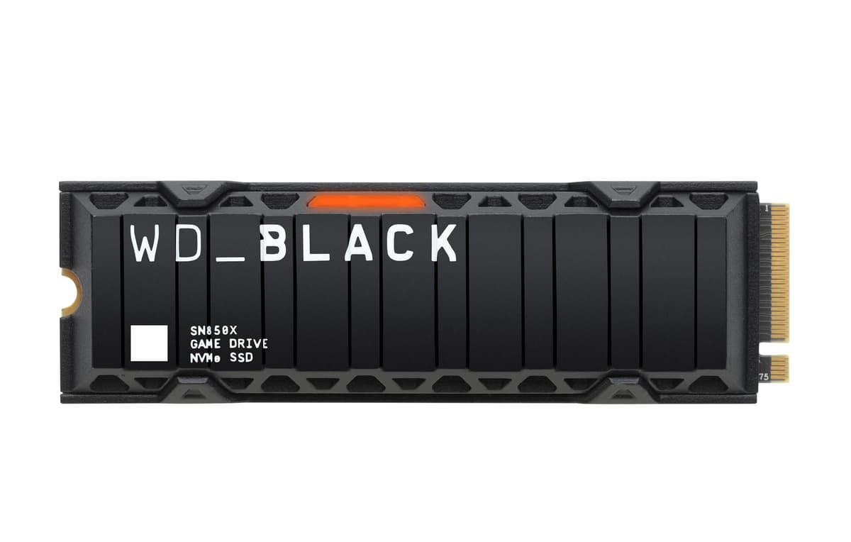 WD Black SN850X 2TB SSD M.2 2280 NVME PCI-E Gen4 Solid State Drive with Heatsink