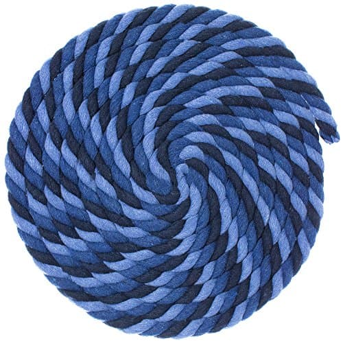West Coast Paracord Twisted 3 Strand Natural Cotton Rope Artisan Cord – 1/4, 1/2, 5/8, 3/4 and 1 Inch Diameters – 10, 25, 50, 100 Feet