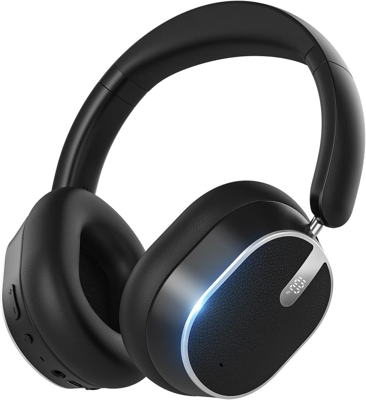 MMWOWARTS Bluetooth 6.0 Over Ear Wireless Headphones with 60H Playtime, Memory Foam Ear Cups for Home Office Travel Black