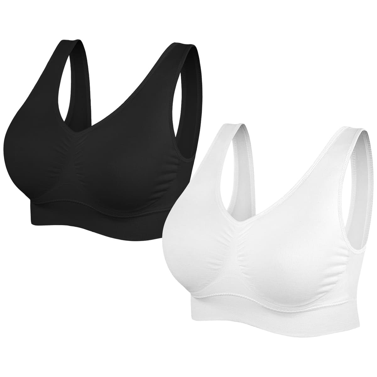 SIMIYA Super Comfort Bra, Womens Sports Bras Removable Pads Plus Size Sleep Bras for Girls in Yoga Bralette Leisure Stretch Crop Tops Vest