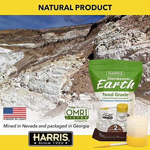 Harris Diatomaceous Earth Food Grade, 2lb w/Free Powder Duster