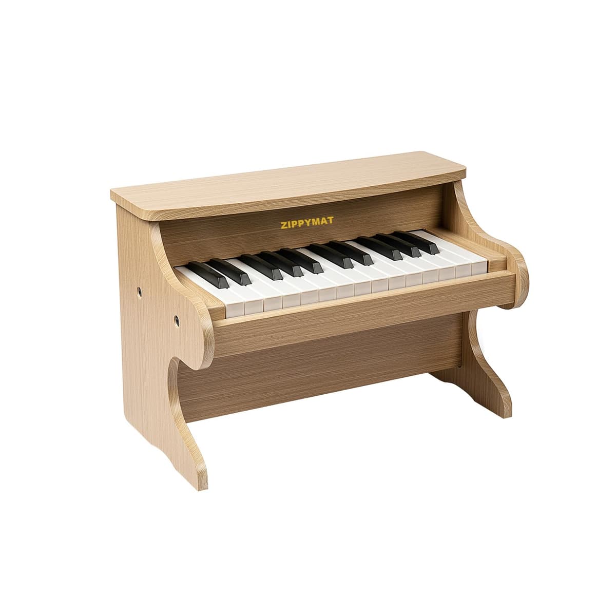 Piano Digital para Niños, Mini Música Instrumento Educativo Juguete, Piano de Madera para Niños Pequeños (Roble)