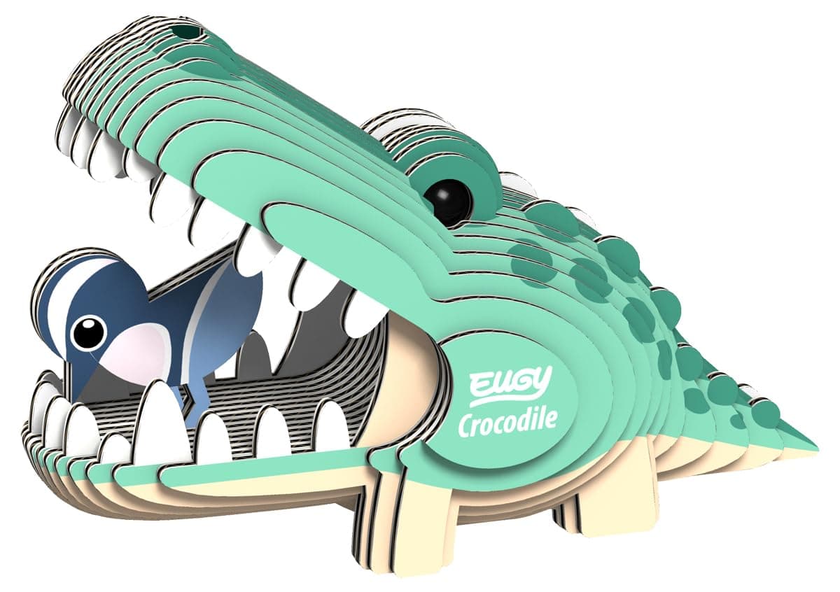 EUGY 029 Cocodrilo. Eco-Friendly 3D Paper Puzzle
