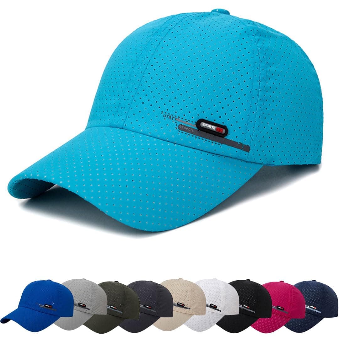 Gorra de BéIsbol de Transpirable para Hombre Gorra el Sol Moda Gorra Running Hombre Mujer Ajustable Sombrero Verano Gorra Beisbol