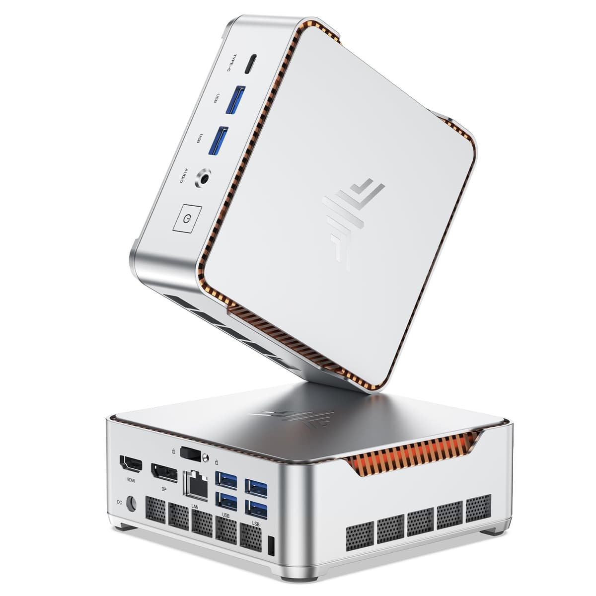 NiPoGi P2 Mini PC Windows 11 Pro Mini PC AMD Ryzen 4300U (Βeat 3500U/N150/N95,up to 3.7GHz) 16GB RAM+512GB SSD Mini Computer 4K Triple Display/HDMI+DP+USB-C/WiFi/BT4.2 for Home/Business/School
