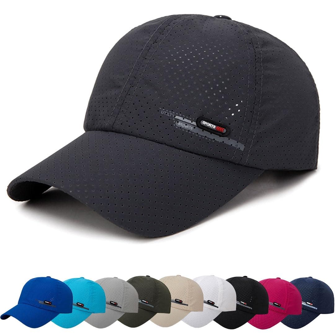 Gorra de BéIsbol de Transpirable para Hombre Gorra el Sol Moda Gorra Running Hombre Mujer Ajustable Sombrero Verano Gorra Beisbol