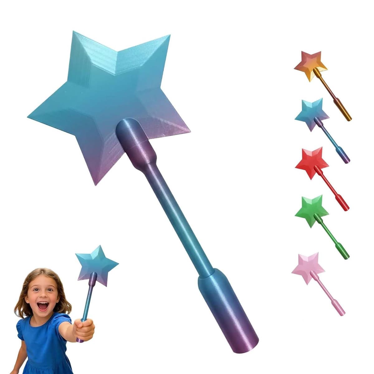 Magic Fairy Fairy Wand Credit Card Holder, Fairy Wand Credit Card Holder - 3D Printed Tap to Pay-Contactless Payment Holder (Style-C)