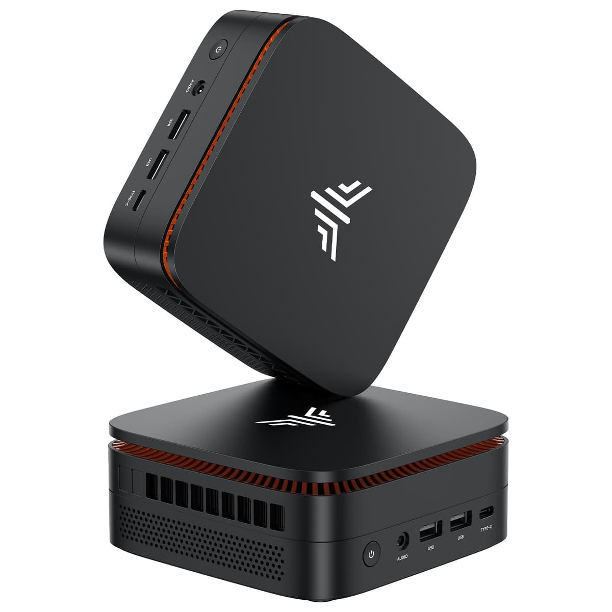 NiPoGi Pinova P1 Mini PC, AMD Ryzen 4300U(Βeats 3300U/N150/N97,Up to 3.7 GHz) Mini Computer, 16GBRAM 256GB SSD Mini PC Windows 11 Pro, Triple 4K Display/USB 3.2/Type-C/HDMI/WiFi/BT for Home Office