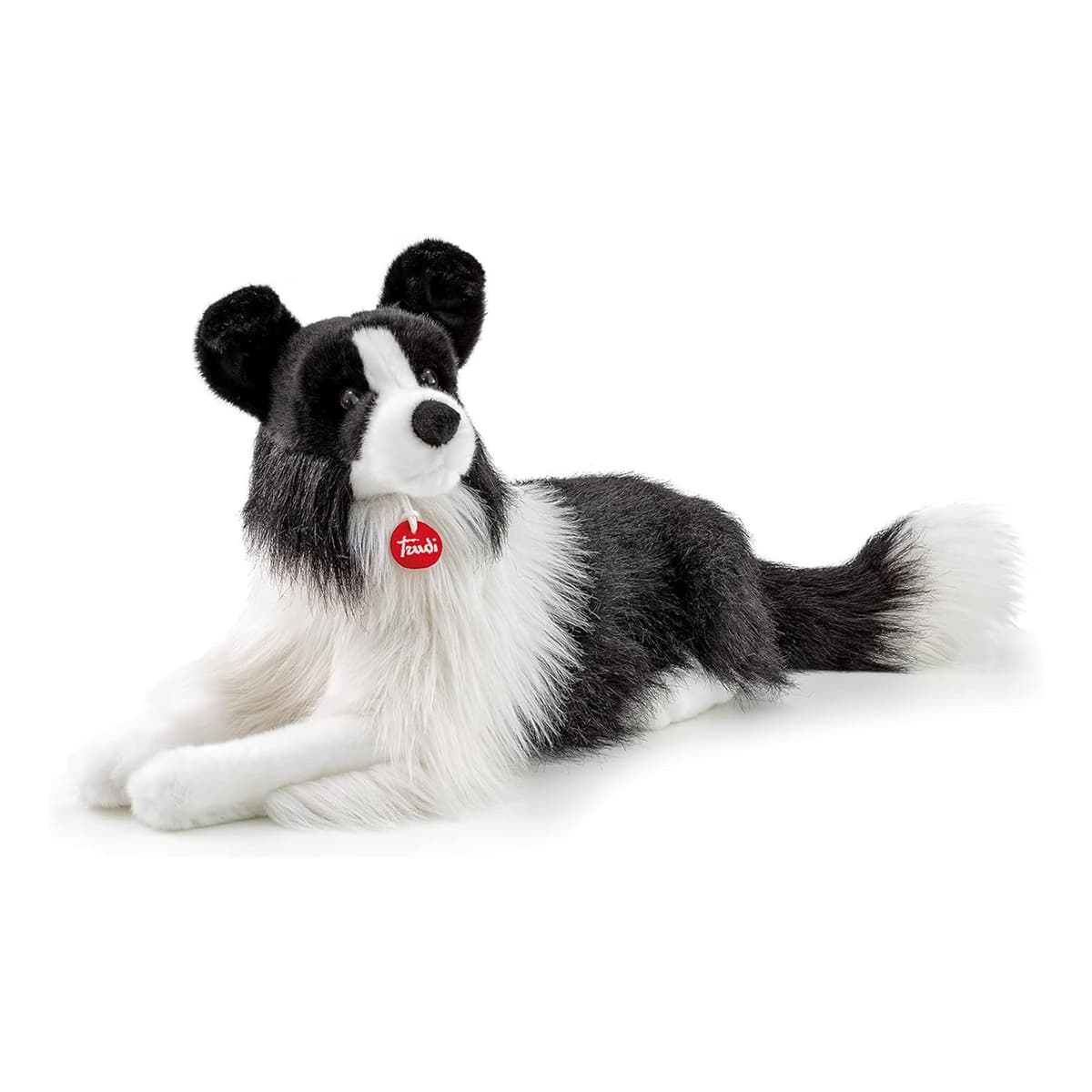 Trudi Border Collie Scott Peluche de Perro, cumpleaños. | 22x33x55cm Talla XL | Perros de Peluche clásicos | Modelo TUDN9000