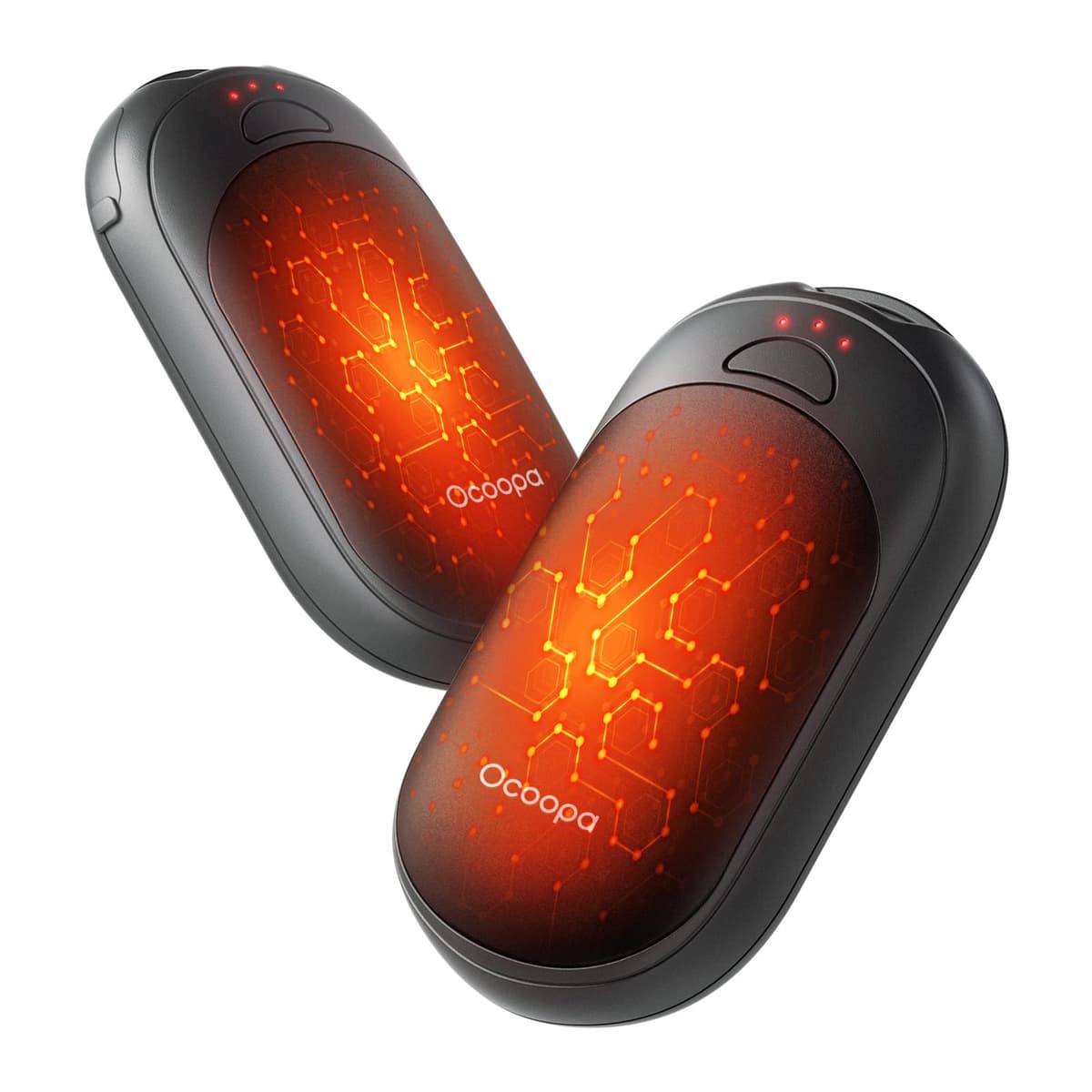 OCOOPA UT3 Lite Rechargeable Hand Warmers 2 Pack, Magnetic Electric Handwarmers Ultra Thin Light Portable for Pocket Gloves,3 Levels Heat, Up to 8 hrs, UL Certified, Tech Gifts for Men, Women