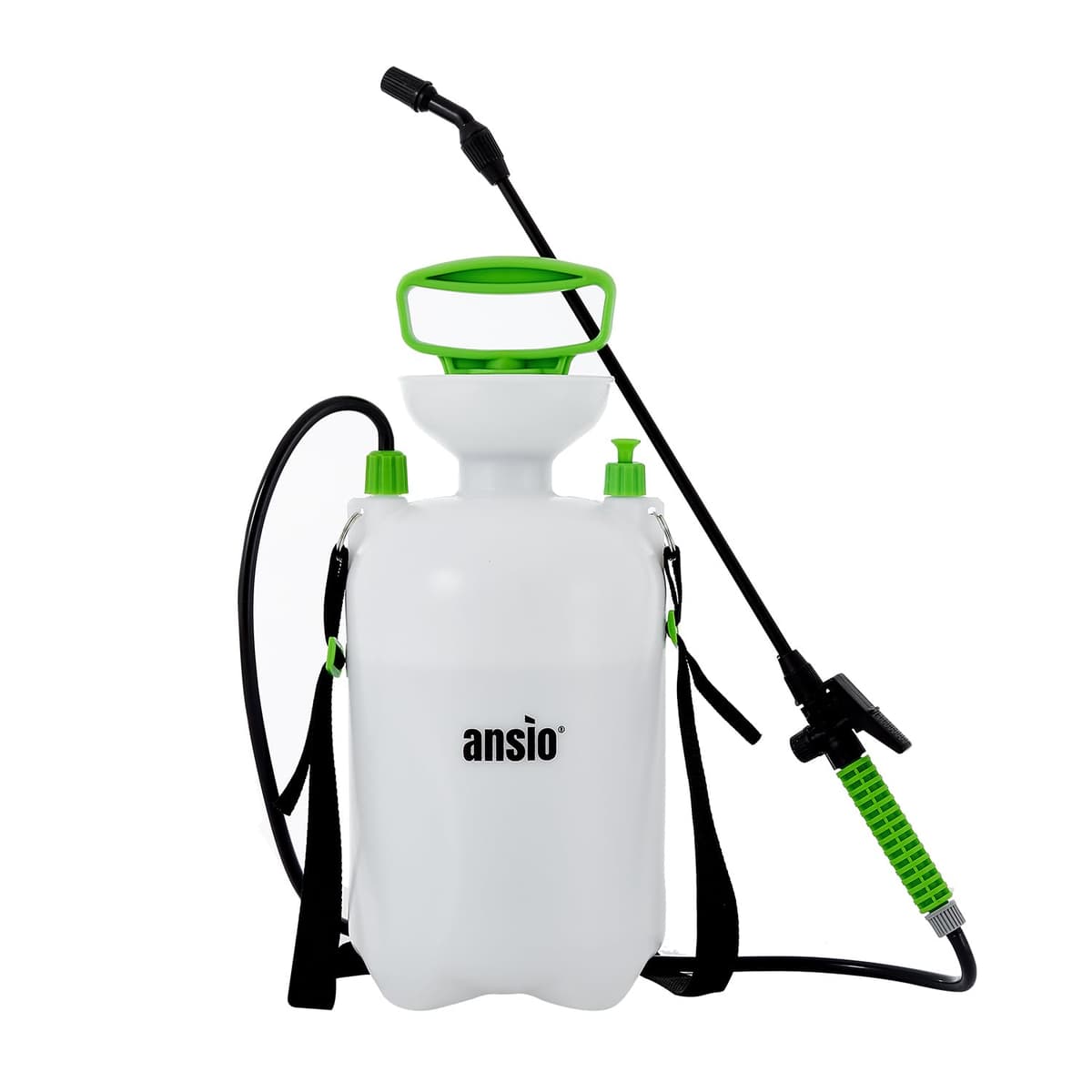 ANSIO® Garden Sprayer 5 litre Pressure Sprayer Pump Action, Weed Killer, Water Pump, Ideal with Pesticides, Insecticides, Fungicides.