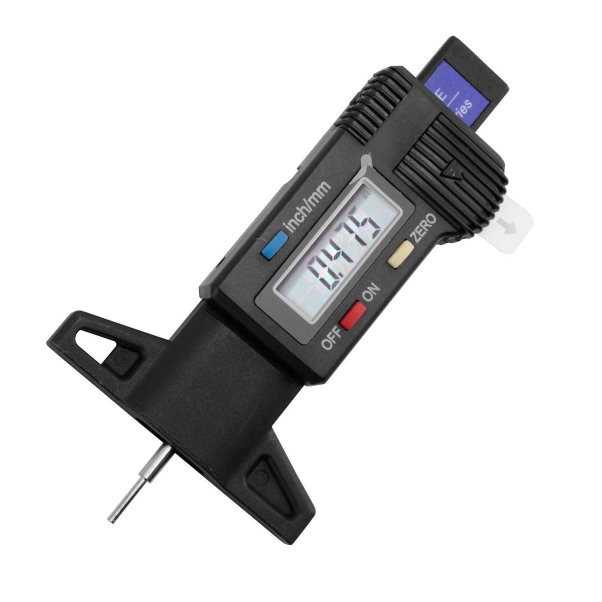 Tyre Tread Depth Gauge - 0-25.4mm/1Inch Portable Tread Depth Checker Tyre Depth Measure with LCD Display for Cars, Vans, Trucks