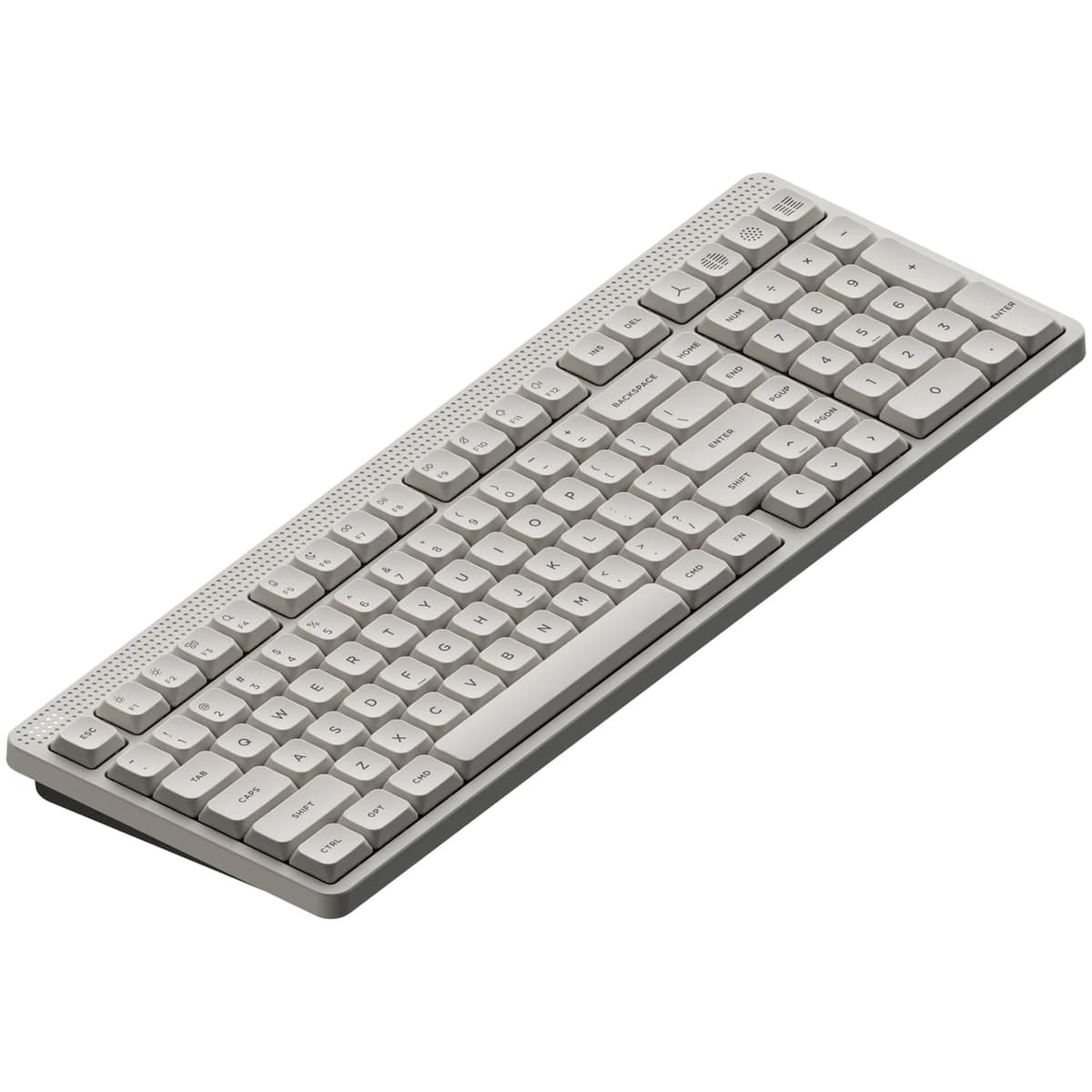 NuPhy Node100 Wireless Mechanical Keyboard, Hot Swappable Custom Low Profile Keyboard, 103 Keys Computer Gaming Keyboards, Supports Touch Gestures, PBT Keycaps, RGB Backlit, Bluetooth/2.4GHz/USB-C