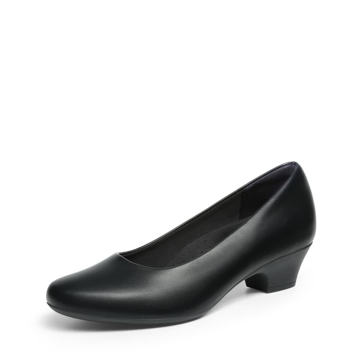 DREAM PAIRS Women's Chunky Closed Toe Dress Low Block Heels Comfortable Slip On Work Pumps Wedding Casual Shoes
