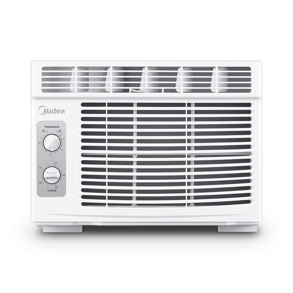Midea 5,000 BTU EasyCool Window Air Conditioner and Fan - Cool up to 150 Sq. Ft. with Easy to Use Mechanical Control and Reusable Filter, Window Type MAW