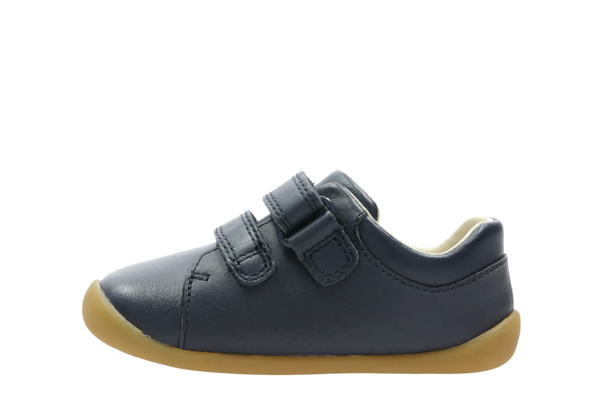 Clarks Boy's Toddler Roamer Craft Sneakers | Premium Leather | Riptape Fastening | Flexible Rubber Sole | Wide Fit Available