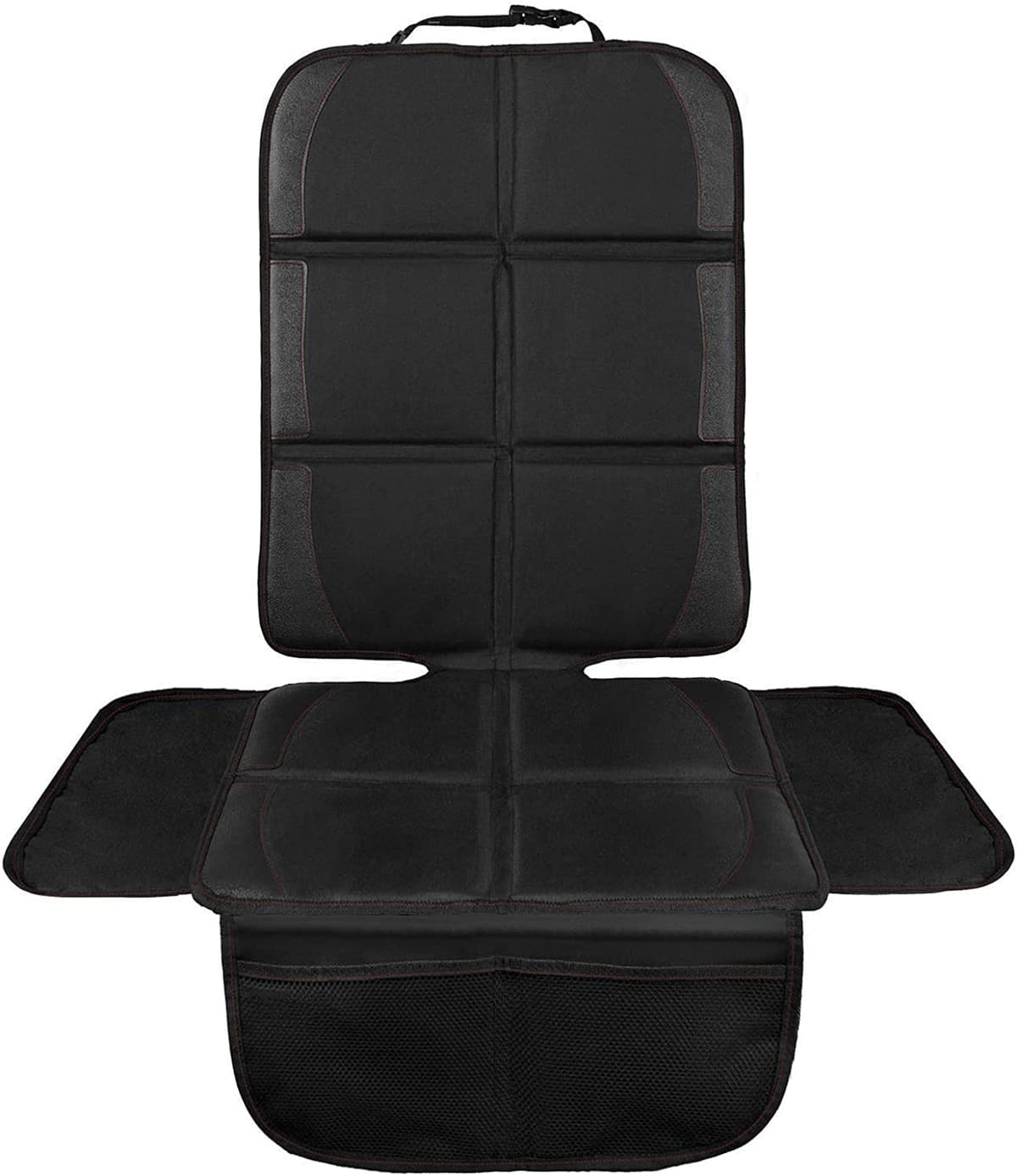 NWOUIIAY Protector de Asiento para Coche Impermeable Antideslizante con Bolsillos para los Asientos de Coche de Bebé Fácil de Limpiar y Arreglar Negro