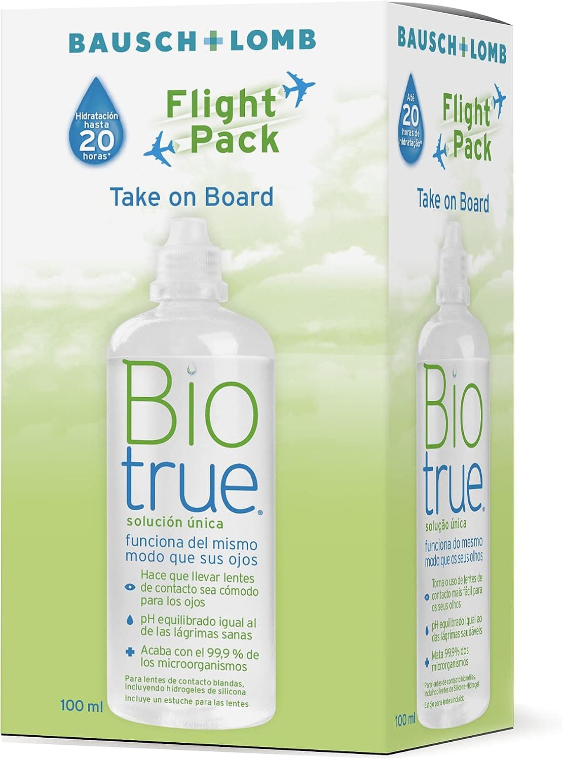 Biotrue Bausch + Lomb Single Solution 100 ml for Soft Contact Lenses