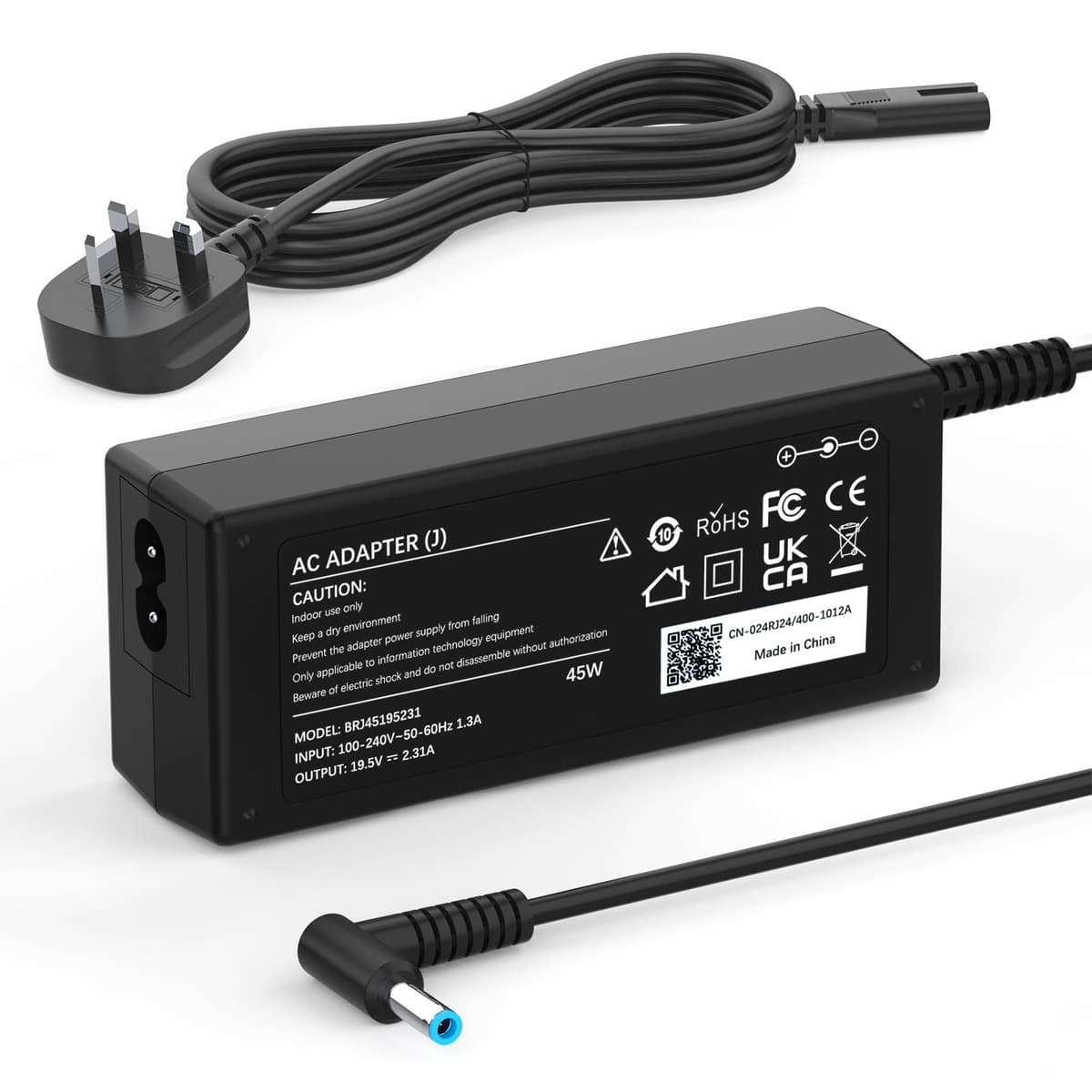 45W Laptop Charger Compatible with HP Pavilion 11 13 15, Elitebook 840 850, ProBook 430 440 450, Chromebook 11 14, envy, Stream 11 13 14, Spectre, 741727-001 Power Supply Adapter (4.5x 3mm) 45W 4.5x3.0mm