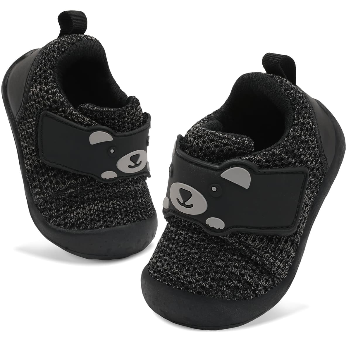 JOINFREE Baby Walking Wide Shoes Infant Boys Girls Breathable Barefoot Shoes Crib Tennis Shoes Lightweight Non-Slip Sneakers First Walkers