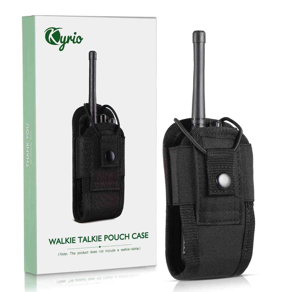 Kyrio Funda para Walkie Talkie, Bolsa para Walkie Talkie, Bolsa Militar Soporte Radio Walkie Talkie para Outdoor, Caza, Táctica, Acampada, Senderismo