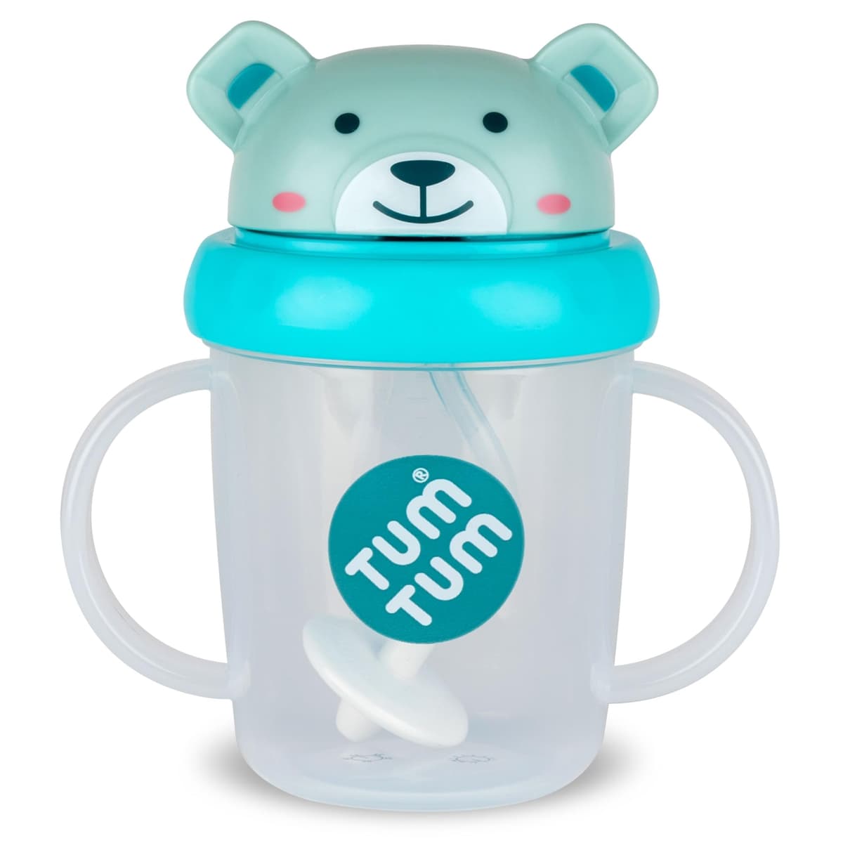 TUM TUM Tippy Up Free Flow Sippy Cup (No Valve), Sippy Cup for Toddlers, 200ml, BPA Free (Boris Bear S3)