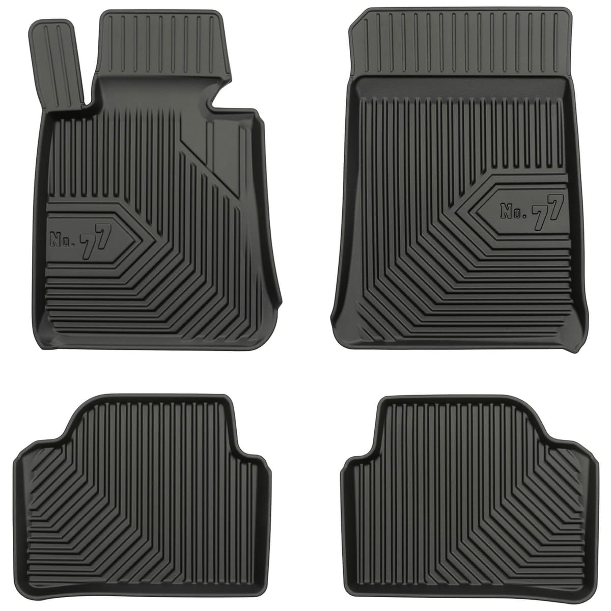 MOTOS Rubber Mats for BMW 3 Series E90 2004-2012 Improve the Comfort of Your Travels with the Non-Slip Carpet Car No.77- Multi-Season Car Mats