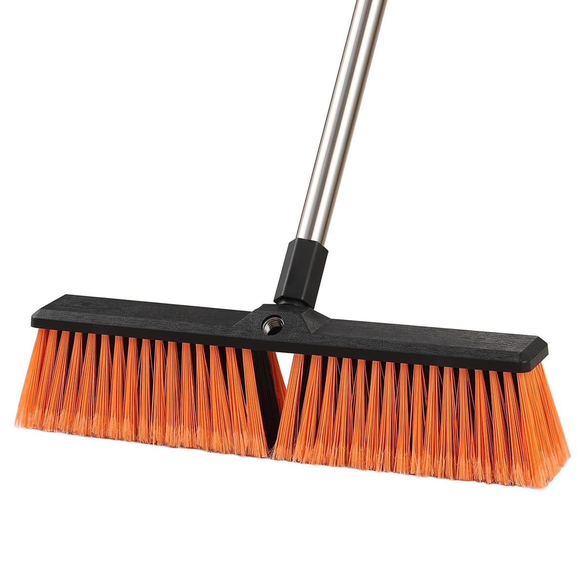 Mitclear 45 cm Outdoor Brush with Extendable Handle (163 cm), Heavy Duty Outdoor Broom with Hard Bristles, Sweeper Brush for Garden, Artificial Lawn, Terrace, Garage, Patio, Sidewalk