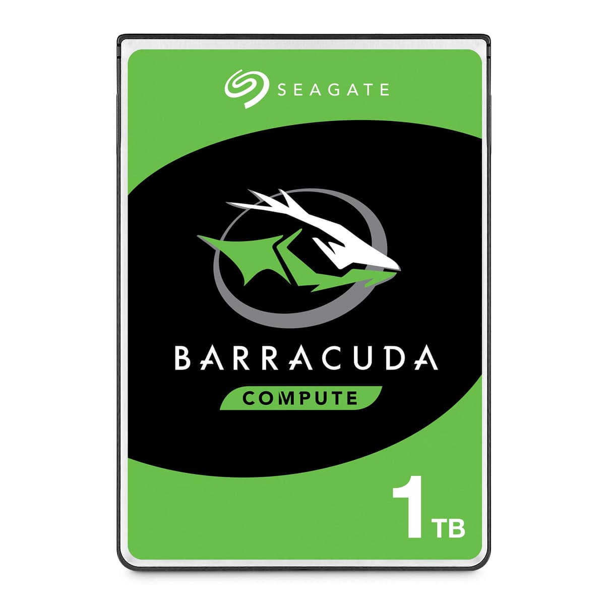 Seagate BarraCuda 1TB, Disco Duro HDD Interno, 2.5 Pulgadas, SATA 6 Gb/s, 5400 RPM, 128 MB de caché, para PC y portátil, Paquete Abre-fácil, Rescue Services (ST1000LM048)