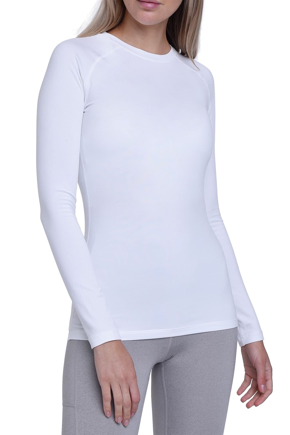TCA Camiseta Termica Mujer Ajustada - Camiseta Térmica Mujer Manga Larga con Tecnología SuperThermal - Camisetas Termicas Compresión de Manga Larga para Running Gym Ciclismo