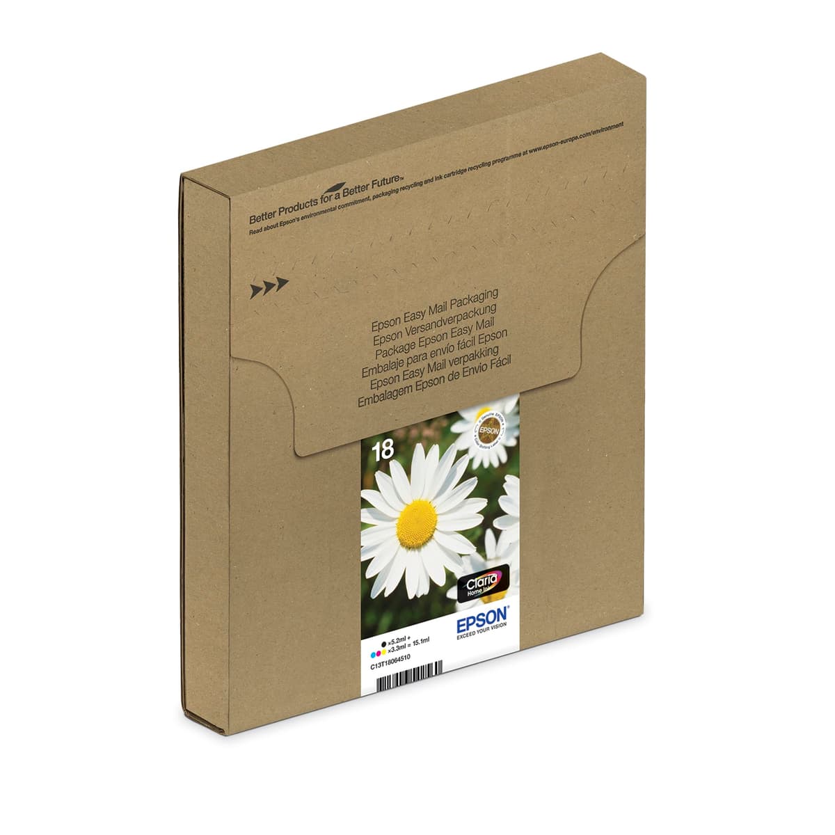 INK CARTRIDGE, T1801, 18, BLACK,ORIGINAL C13T18014010 By EPSON