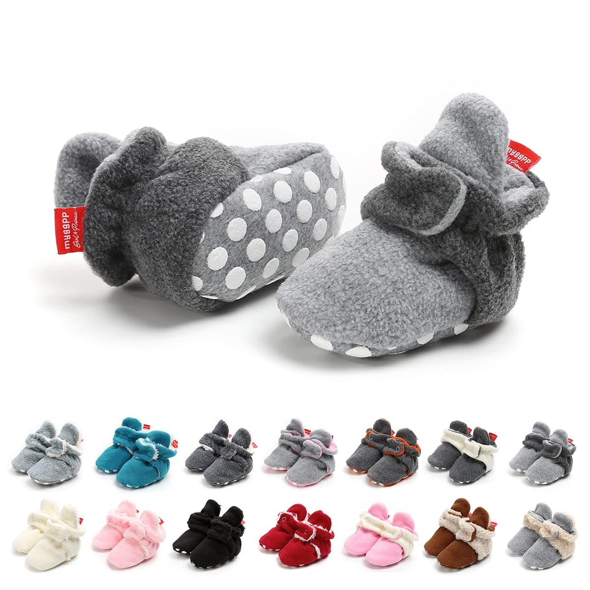 EDOTON Botas de Niño Calcetín Invierno Soft Sole Crib Raya de Caliente Boots de Algodón para Bebés