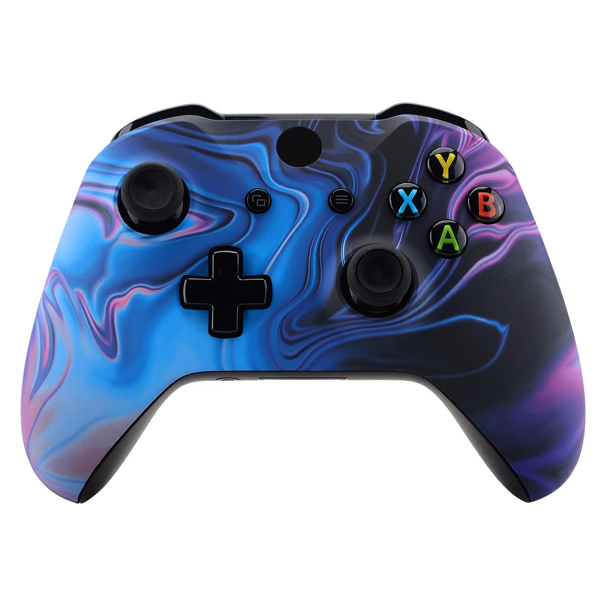 eXtremeRate Carcasa para Xbox One S X Accesorios Funda Delantera Protectora de la Placa Frontal Cubierta Antideslizante para Xbox One X S Control-Model 1708 (Origen del Caos)