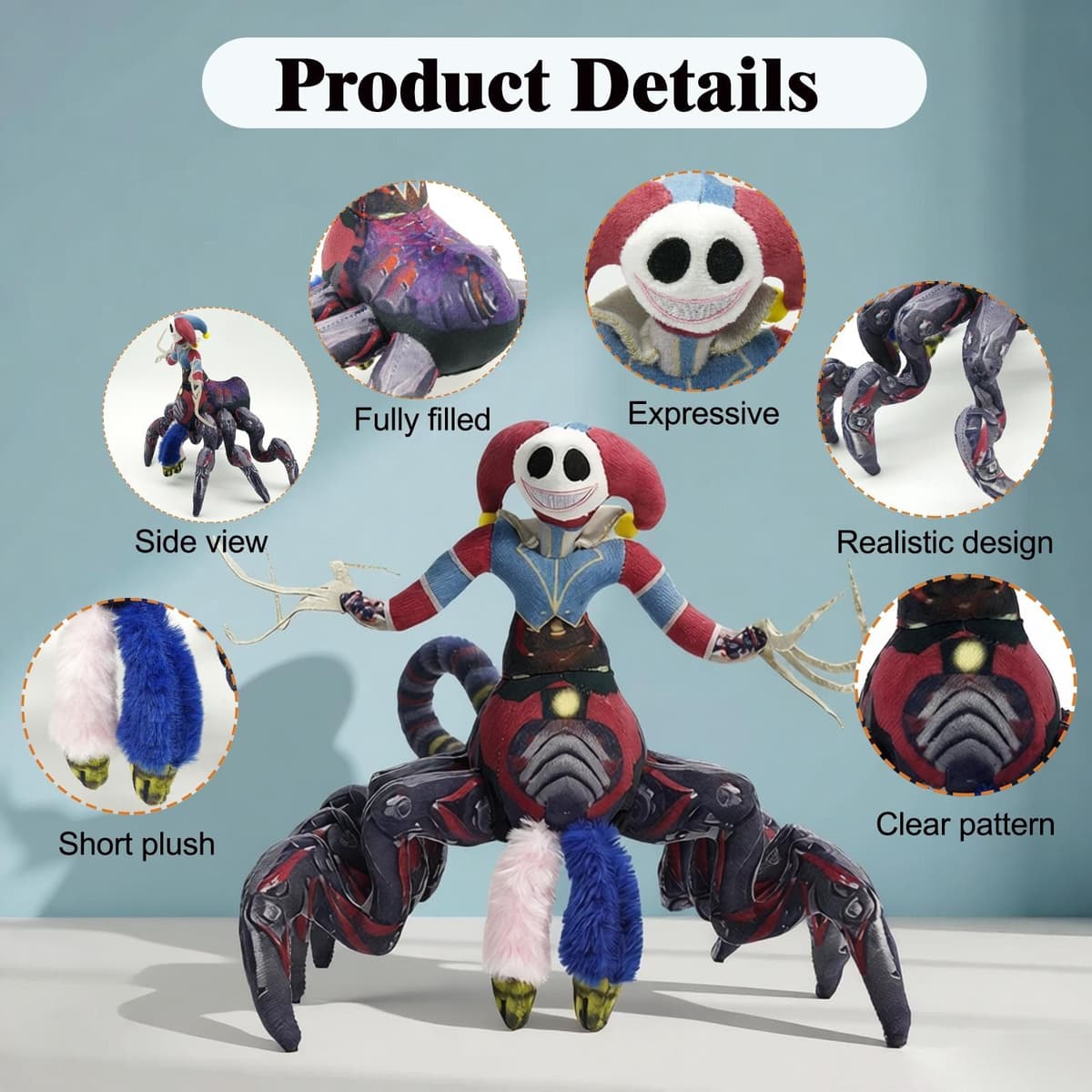 YIttings Wrongsides Outimals Plush Toy Set, Wrongsides Outimals Plushies, Horror Game Doll Monster Horror Plush for Kid and Fans (Brown)